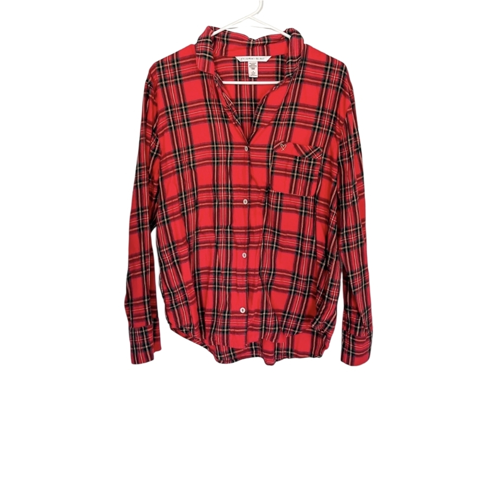 VS Red Plaid PJ Shirt